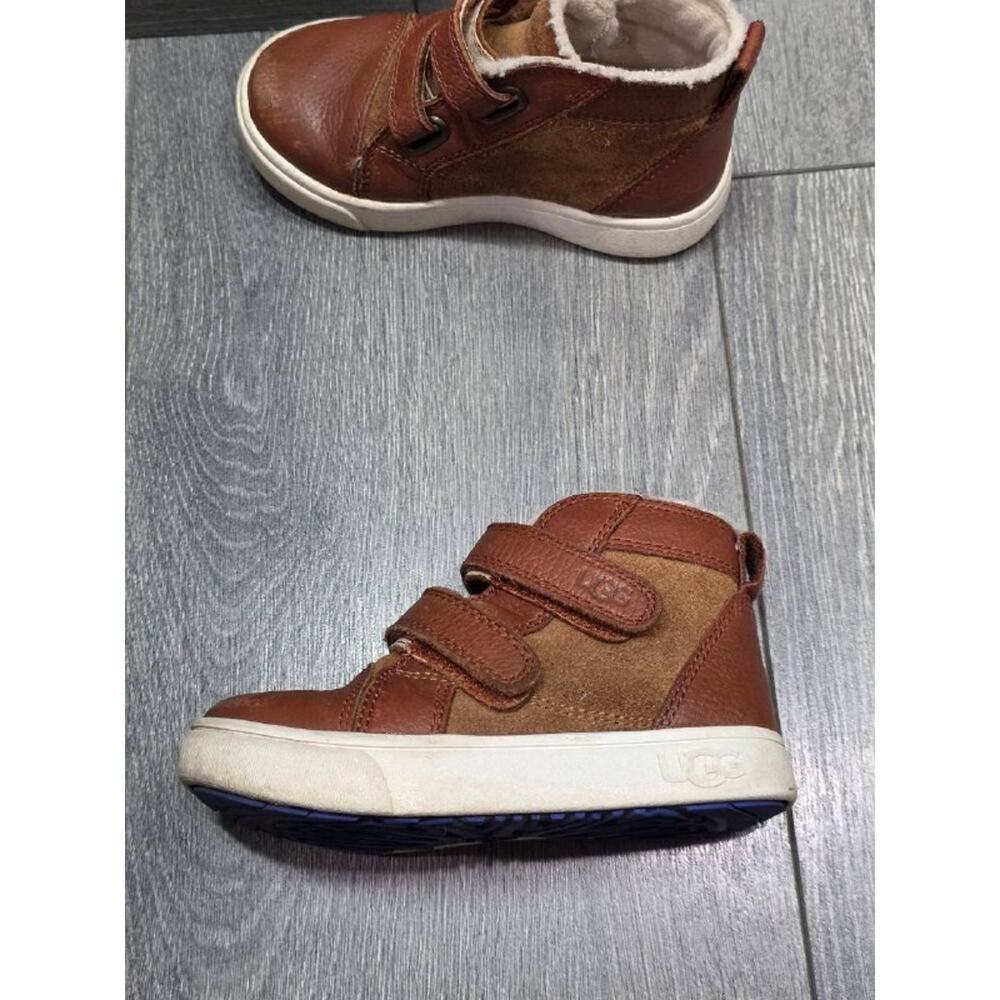 Ugg Kids Rennon boots warm II trainers Brown Sz 8 S000109 - Picture 7 of 11